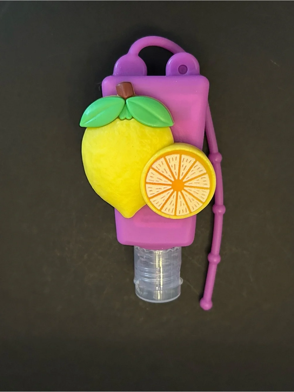 Kids Assortment of (6) Fruit Themed Scented Hand Sanitizer Gel in Silicone Cases